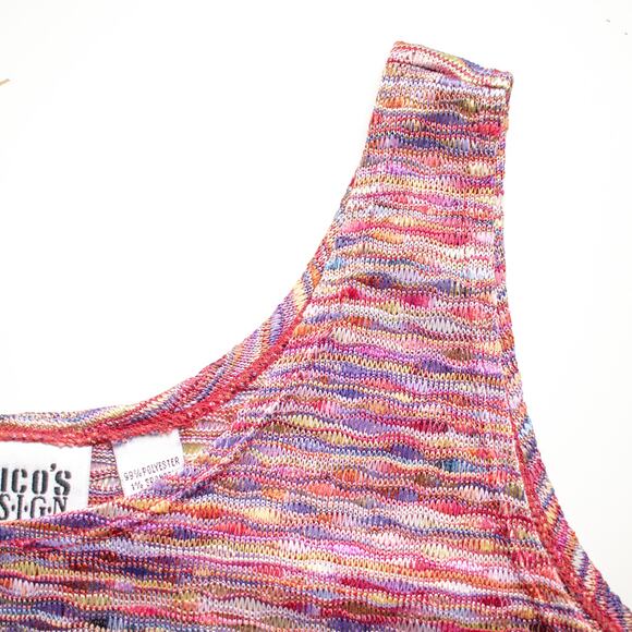Chico's Multicolor Tank Size 12 - Picture 3 of 6